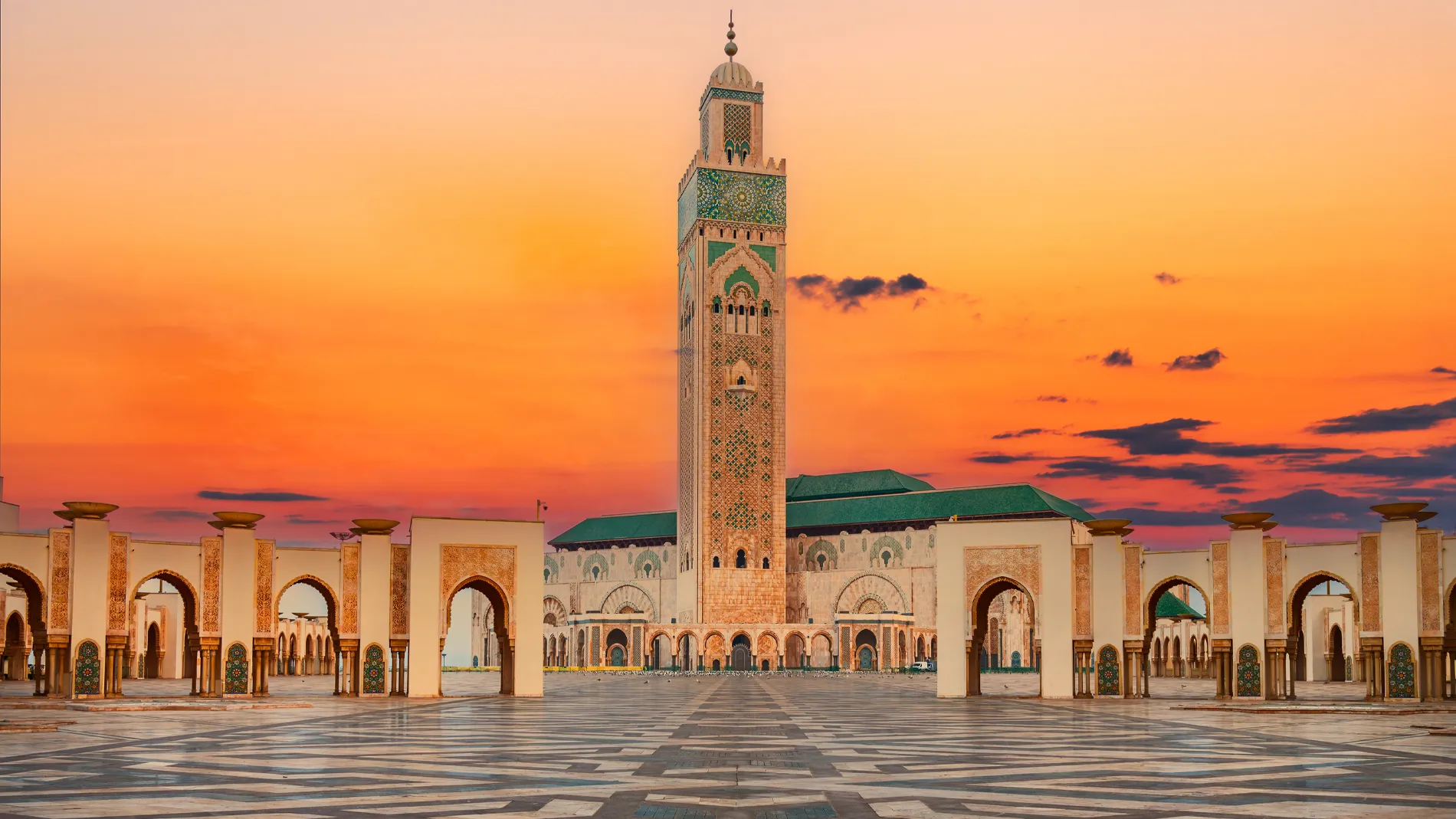Luxury limo ride through the streets of Casablanca